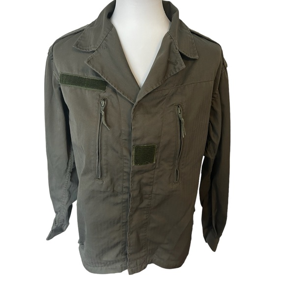Vintage Men’s French Military Jacket Socovet Bais 1994 khaki green size 104m - Picture 2 of 7